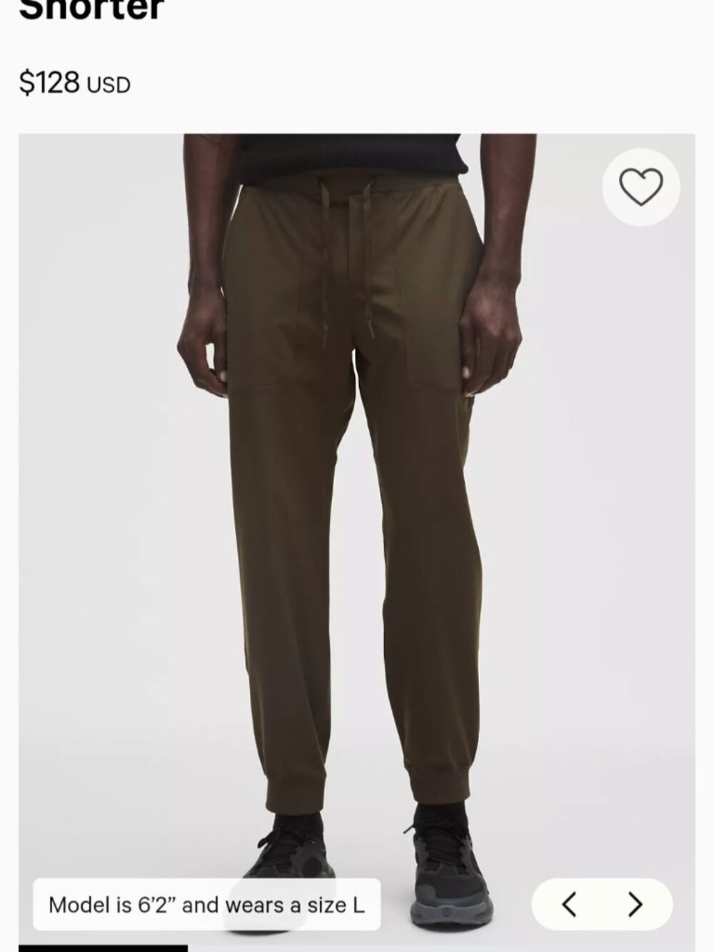Lululemon ABC Warpstreme Jogger Regular,  Olive